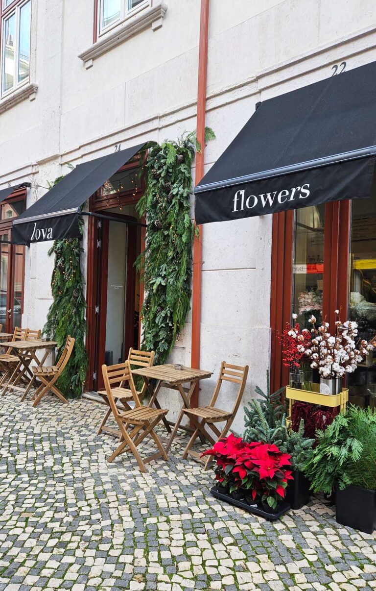 lova cafe in Alcantara Lisbon: Specialty coffee, cakes and flowers