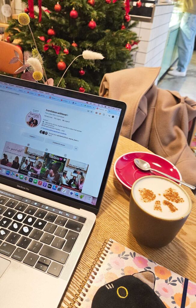 christmas vibes in Lova in Lisbon: Pumpkin spice coffee season